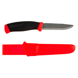 Нож Morakniv Companion F Rescue серрейтор Stainless (прорезинная рукоять)