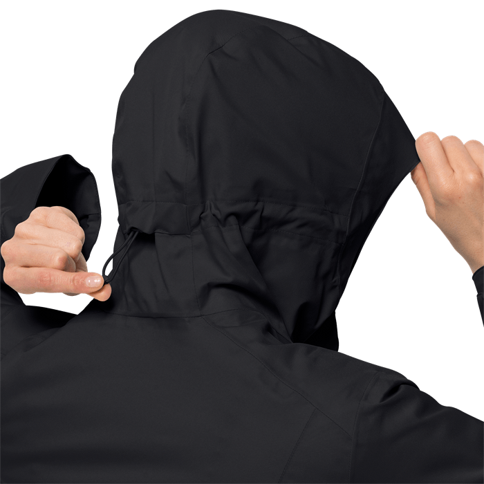 Jack wolfskin hotsell black troposphere jacket
